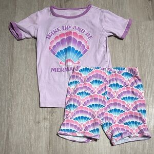 Place Mermaid Shell Pajama Set - Purple and Pink